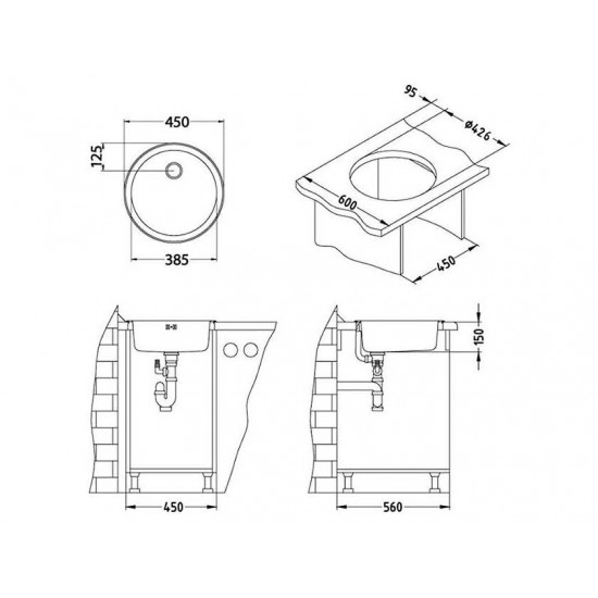 ALVEUS FORM 10 NAT-60 FI 450 1X нерж.сталь мойка ALVEUS FORM 10 NAT-60 FI 450 1X нерж.сталь мойка