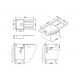 ALVEUS LINE 20 NAT-90 860X500 1X нерж.сталь ALVEUS LINE 20 NAT-90 860X500 1X нерж.сталь