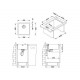 ALVEUS QUADRIX MONARCH 30 GOLD 450X450X200 золото