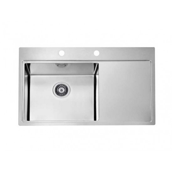 ALVEUS PURE 50L KMB-90 860X525 1X левая  нерж.сталь