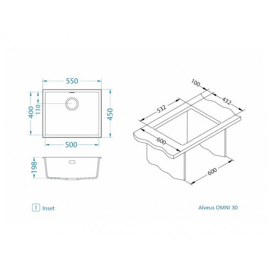 ALVEUS OMNI 30 GRANITAL CONCRETE-G81
