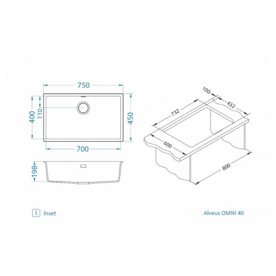 ALVEUS OMNI 40 GRANITAL CONCRETE-G81