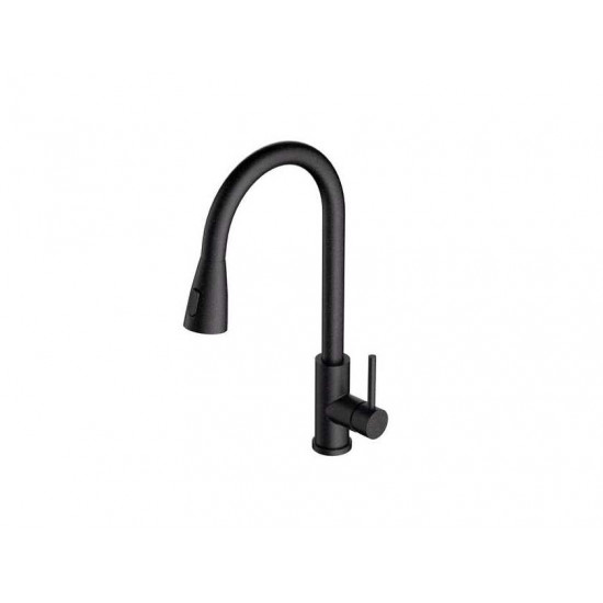 ALVEUS PRIMROSE PS Carbon G91 черный смеситель (выдвижной излив)