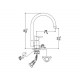 MGS 0105RA138B Randa K (хром) смеситель MGS