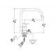 MGS 0112RA238B Randa SQ (матовый) смеситель MGS