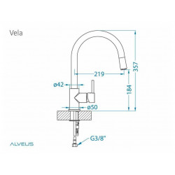 ALVEUS VELA - P CHR хром