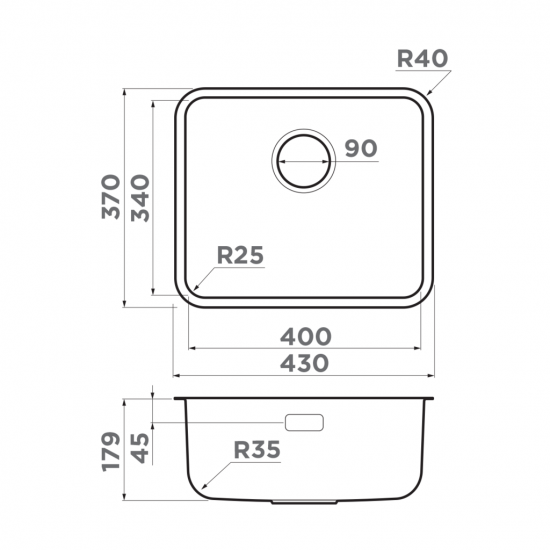 Кухонная мойка OMOIKIRI OMI 43-U/I ULTRA Mini нерж. сталь Кухонная мойка OMOIKIRI OMI 43-U/I ULTRA Mini нерж. сталь