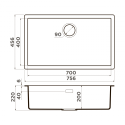 Кухонная мойка Omoikiri Yamakawa 75-Integra Artceramic