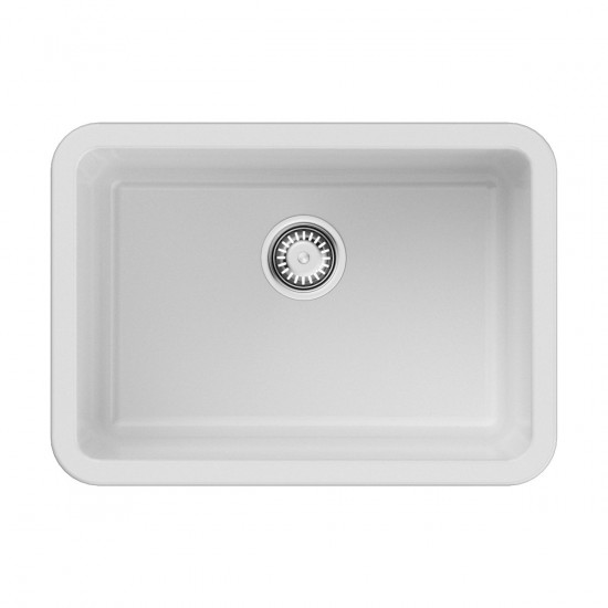 Кухонная мойка Omoikiri Torishima 67-U/I-WH Glossy Natceramic/белый глянцевый