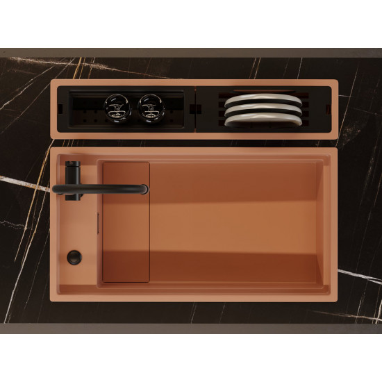 Кухонная мойка Omoikiri Kinaru Pro 86-U/I Artceramic