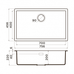 Кухонная мойка OMOIKIRI YAMAKAWA 75-U/I Artceramic