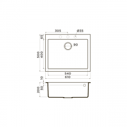 Кухонная мойка OMOIKIRI BOSEN 61 Tetogranit