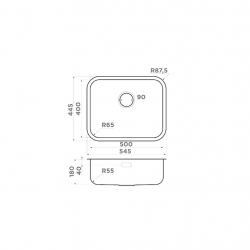 Кухонная мойка OMOIKIRI OMI 54-U/I-IN нержавеющая сталь