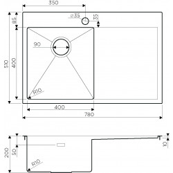Кухонная мойка OMOIKIRI AKISAME 78 нерж. сталь