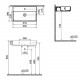 Раковина VitrA ArchiPlan 60 см прямоугольная 7401B003-0001 Раковина VitrA ArchiPlan 60 см прямоугольная 7401B003-0001