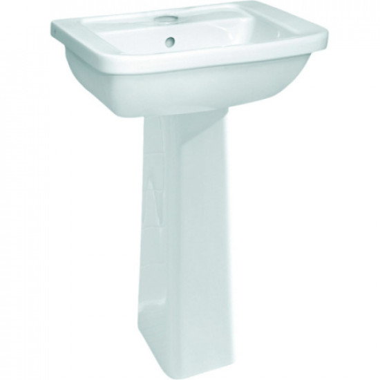 Раковина VitrA Form 300 55 см с пьедесталом 9602B003-7650 Раковина VitrA Form 300 55 см с пьедесталом 9602B003-7650