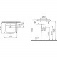 Раковина VitrA Form 300 55 см с пьедесталом 9602B003-7650 Раковина VitrA Form 300 55 см с пьедесталом 9602B003-7650