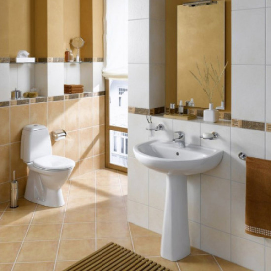 Раковина VitrA Normus 55 см с пьедесталом 9600B003-7650 Раковина VitrA Normus 55 см с пьедесталом 9600B003-7650