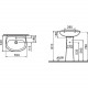 Раковина VitrA Normus 55 см с пьедесталом 9600B003-7650 Раковина VitrA Normus 55 см с пьедесталом 9600B003-7650