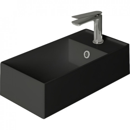 Раковина Simas Agile 50 см подвесная, черный матовый AG50 nero matt*1 Раковина Simas Agile 50 см подвесная, черный матовый AG50 nero matt*1