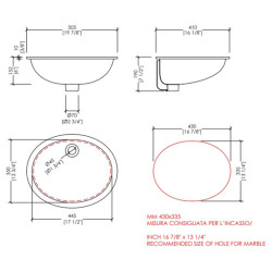 Раковина Devon & Devon White 50 см встраиваемая 2RALS50