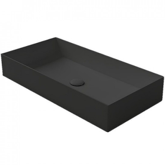 Раковина Simas Agile 80 см чёрный матовый AG80 Nero Matt Раковина Simas Agile 80 см чёрный матовый AG80 Nero Matt