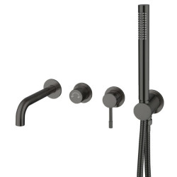 Смеситель для ванны Boheme Uno gun metal 464-3-GM