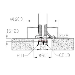 Смеситель для ванны Boheme Uno gun metall 469-GM