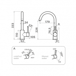 Кухонный смеситель OMOIKIRI SHINAGAWA 2 PLUS