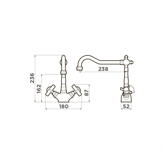 Кухонный смеситель OMOIKIRI TOKIGAWA