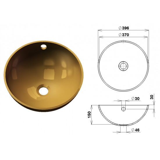 Раковина интегрированная Grandex