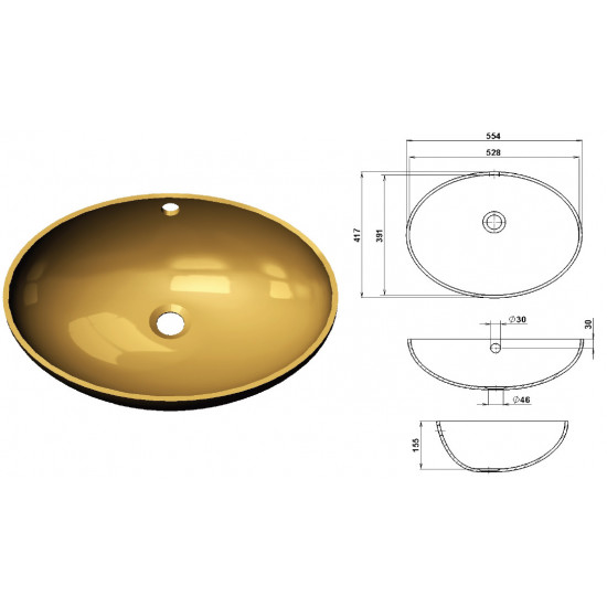 Раковина интегрированная Grandex
